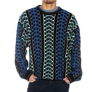 Vtg Concrete Mix Sweater unisex
Adult Large Crewneck 90s Geometric
Multi-Color